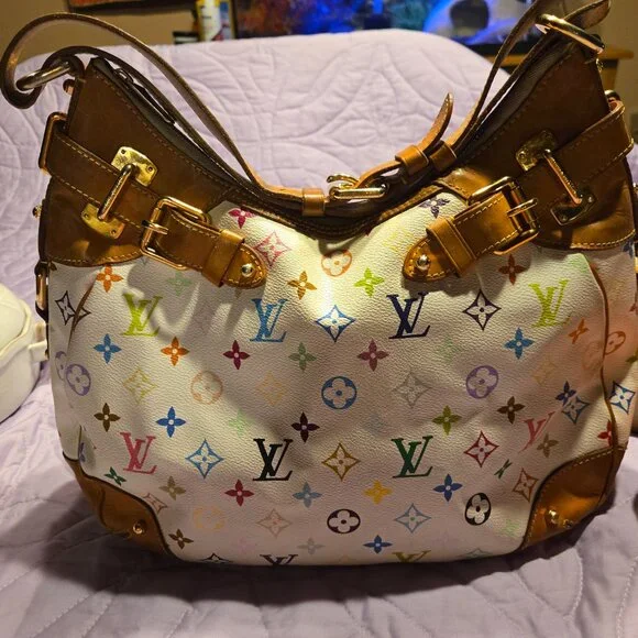 Collectors DREAM. Rare Authentic LV x Takashi Murakami Multicolor Greta - Picture 4 of 6